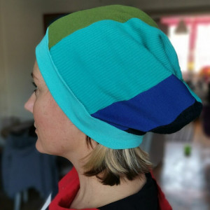 Women's patchwork long hat