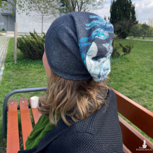 Women's patchwork long hat