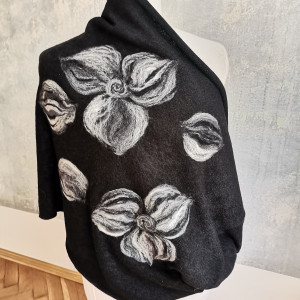 black handmade chimney wool winter