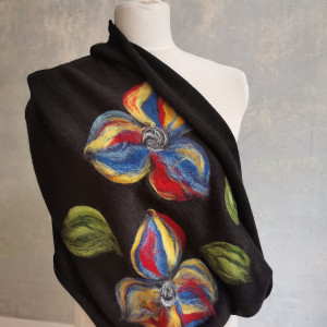 black handmade chimney wool winter